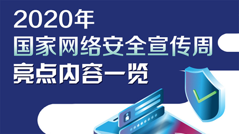 圖解：2020年國家網(wǎng)絡(luò)安全宣傳周亮點(diǎn)內(nèi)容一覽